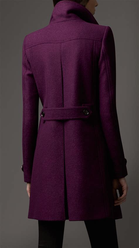 burberry oversize wool coat light purple|burberry wool coat vintage.